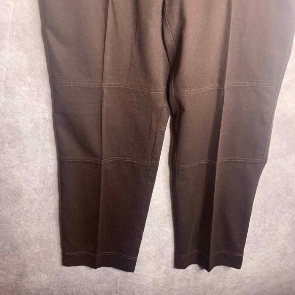Lauren Ralph Lauren Womens Pants Size 16 Brown Straight Leg Pockets High Rise - Picture 3 of 6